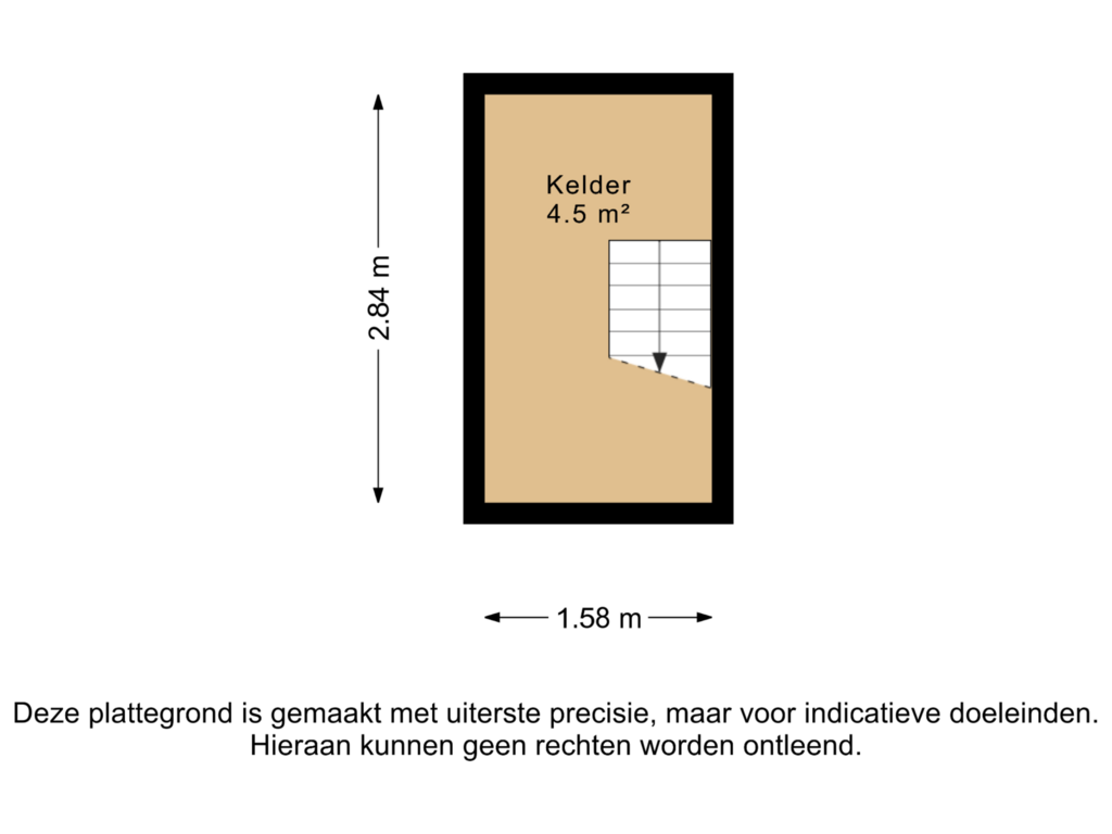 Bekijk plattegrond van Kelder van Eikenlaan 25