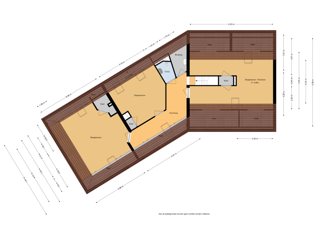 Bekijk plattegrond van 2e verdieping van Woutersweg 15