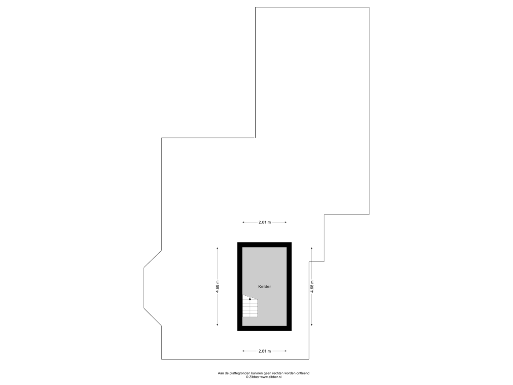 Bekijk plattegrond van KELDER van Stokkumerweg 14