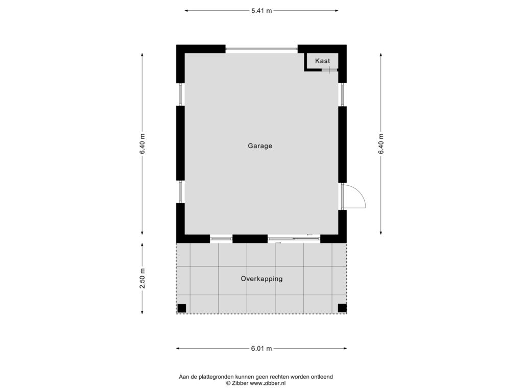 Bekijk plattegrond van GARAGE van Stokkumerweg 14