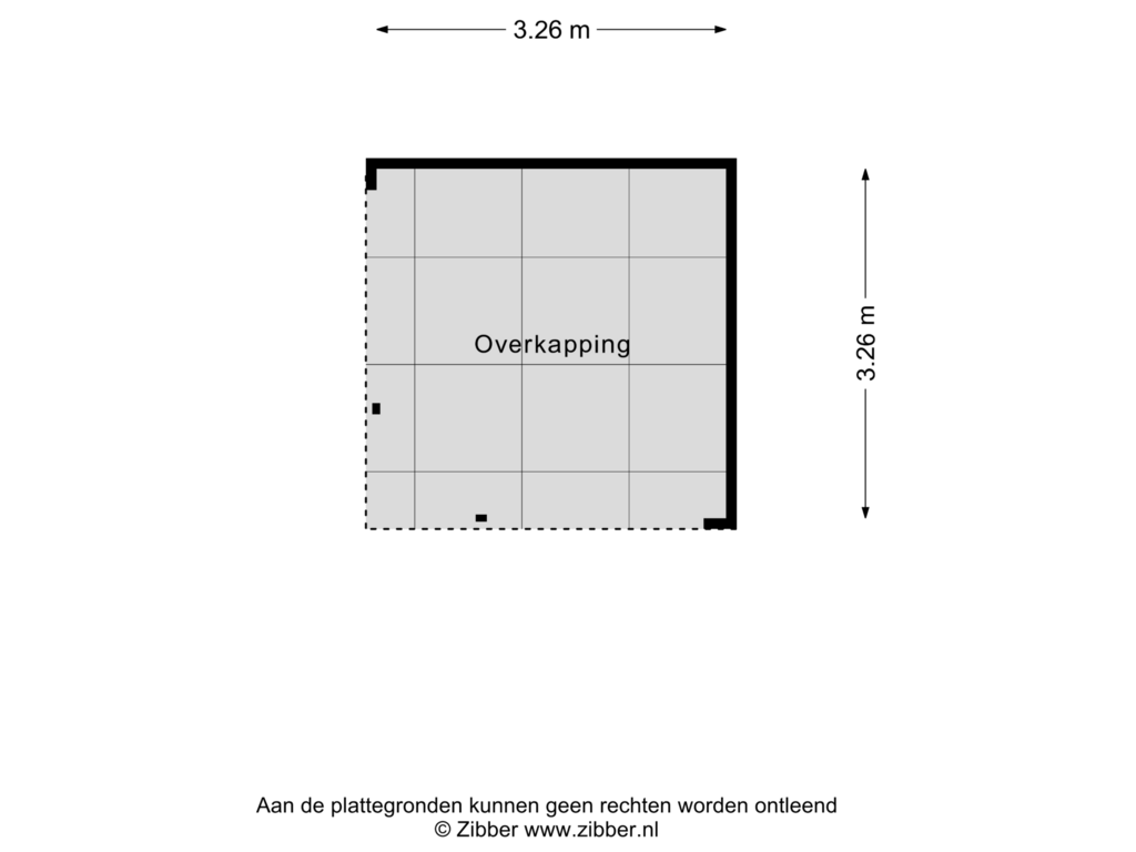 Bekijk plattegrond van OVERKAPPING van Stokkumerweg 14