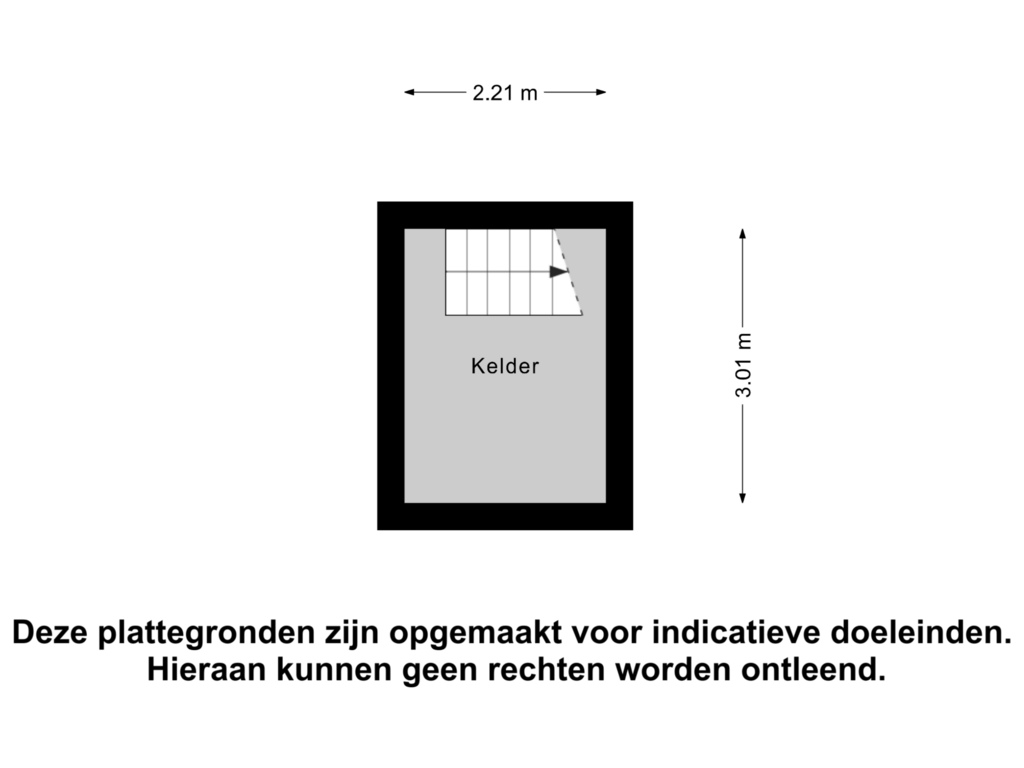 Bekijk plattegrond van Kelder van de Veentjes 22