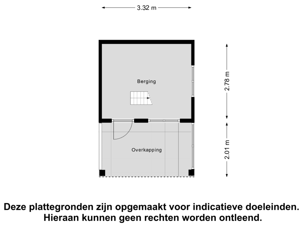 Bekijk plattegrond van Berging van de Veentjes 22