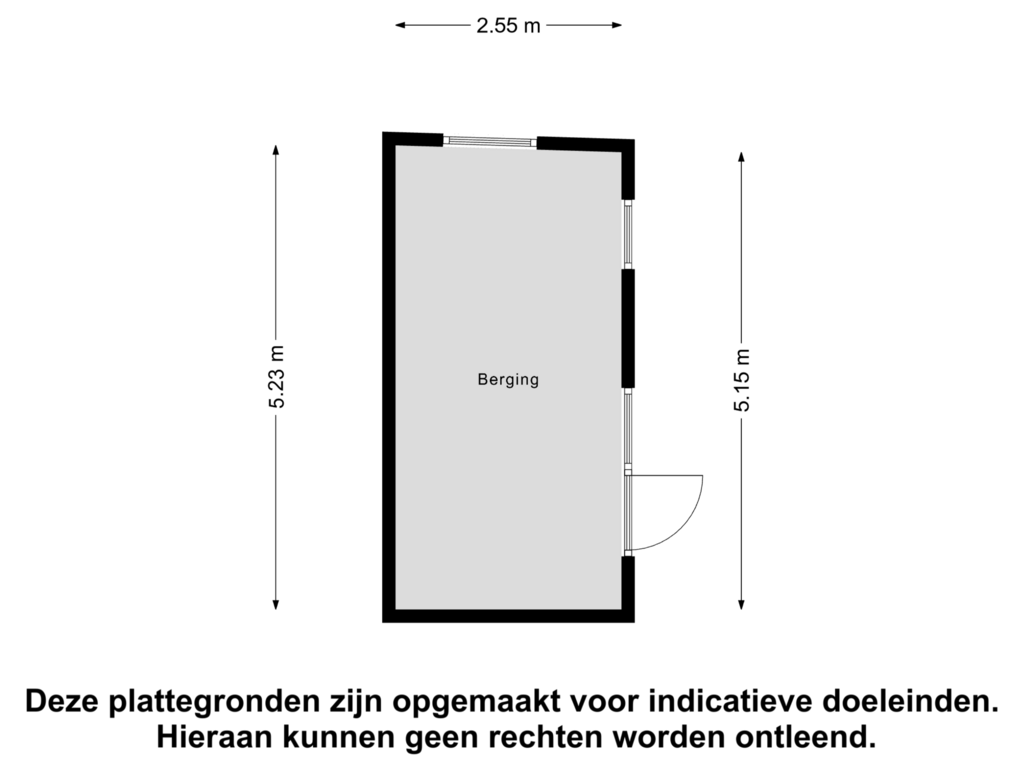 Bekijk plattegrond van Berging van de Veentjes 22