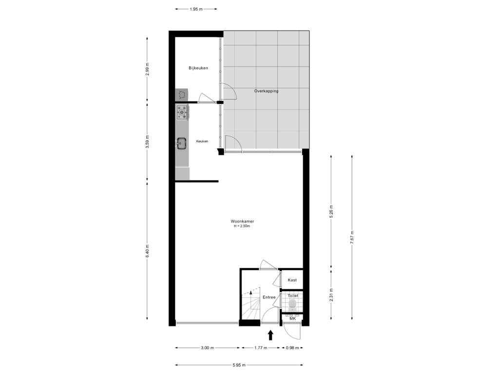 Bekijk plattegrond van Begane Grond van Vogelarij 29