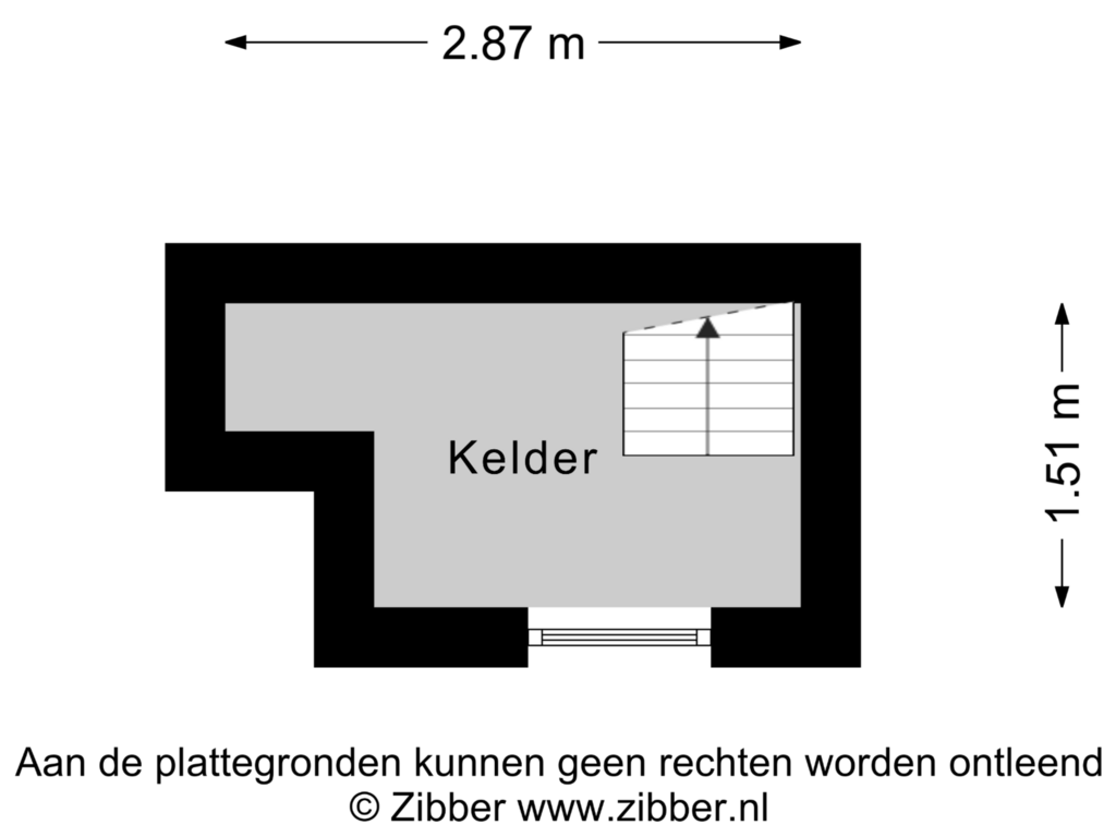 Bekijk plattegrond van Kelder van Domeinenstraat 23