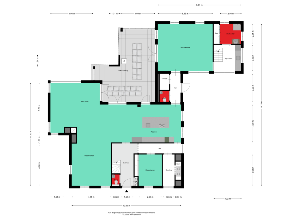 View floorplan of Begane grond of Noordlaan 3