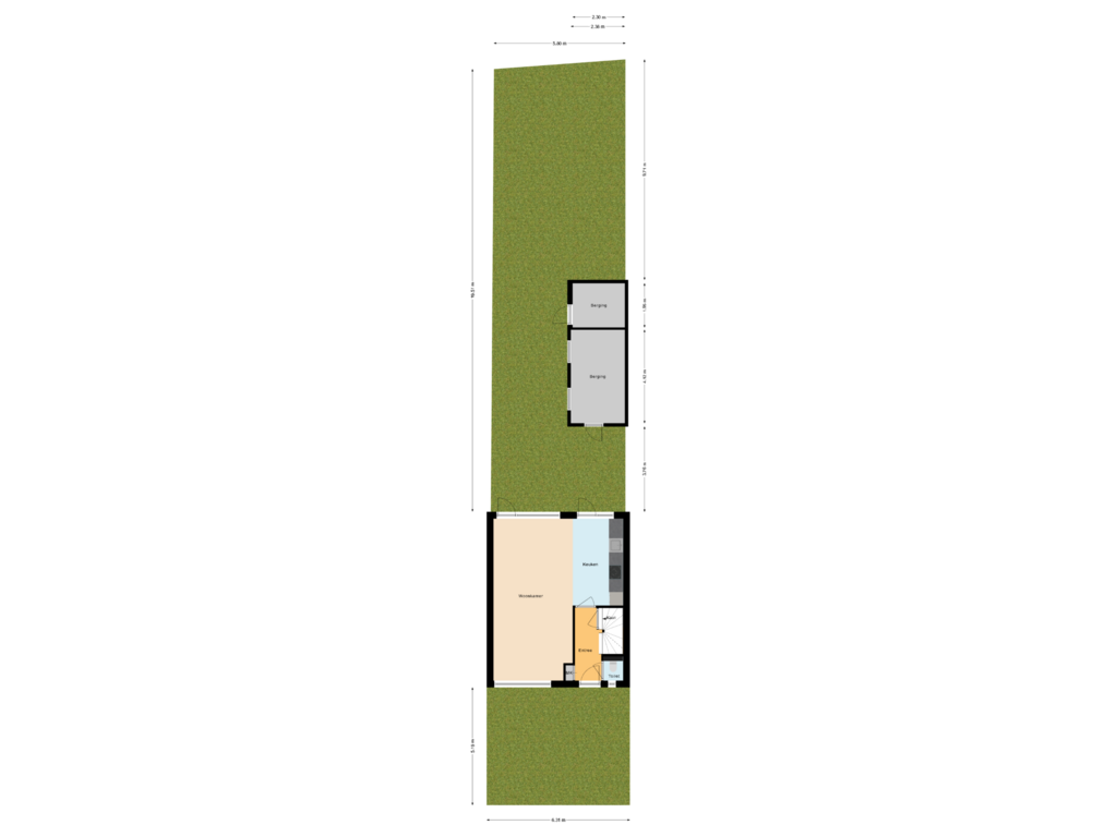 Bekijk plattegrond van Situatie van Spoorlaan Noord 32