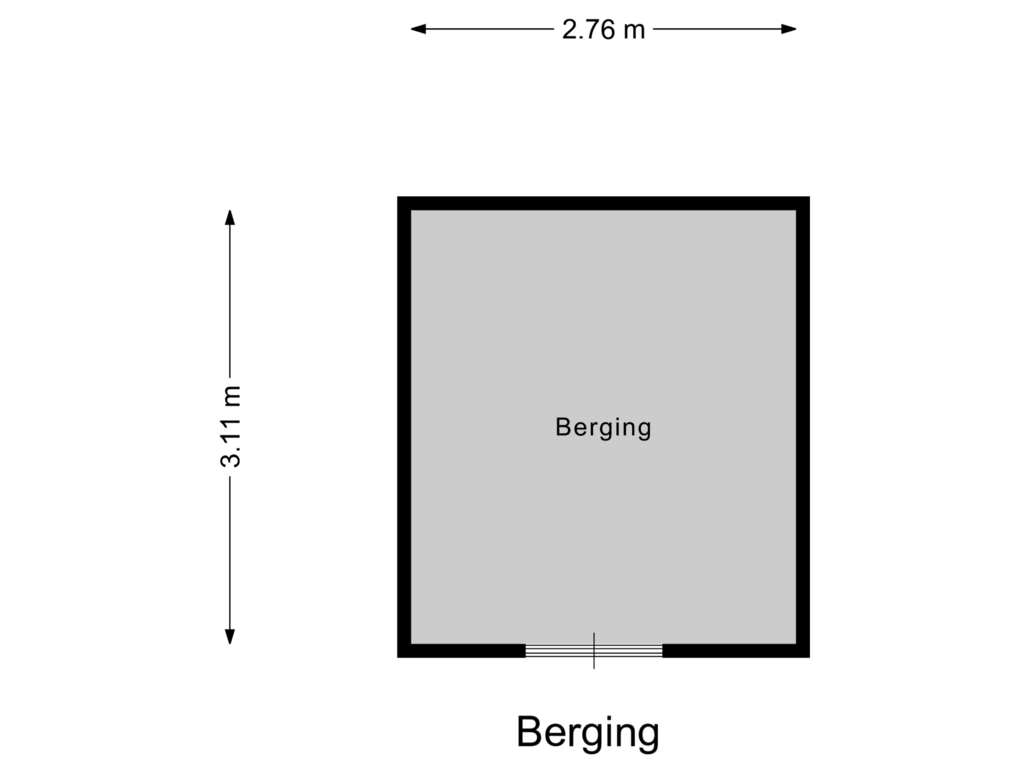 Bekijk plattegrond van Berging van Ir J.P. van Muijlwijkstraat 47-2