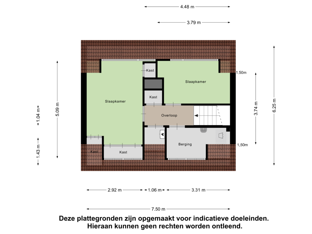 View floorplan of Eerste Verdieping of Hoefstraat 138