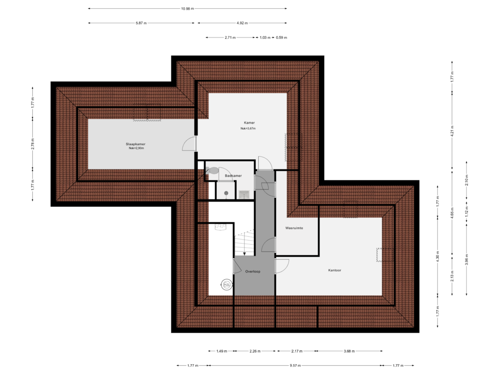 Bekijk plattegrond van Zolder van Bernadettelaan 13