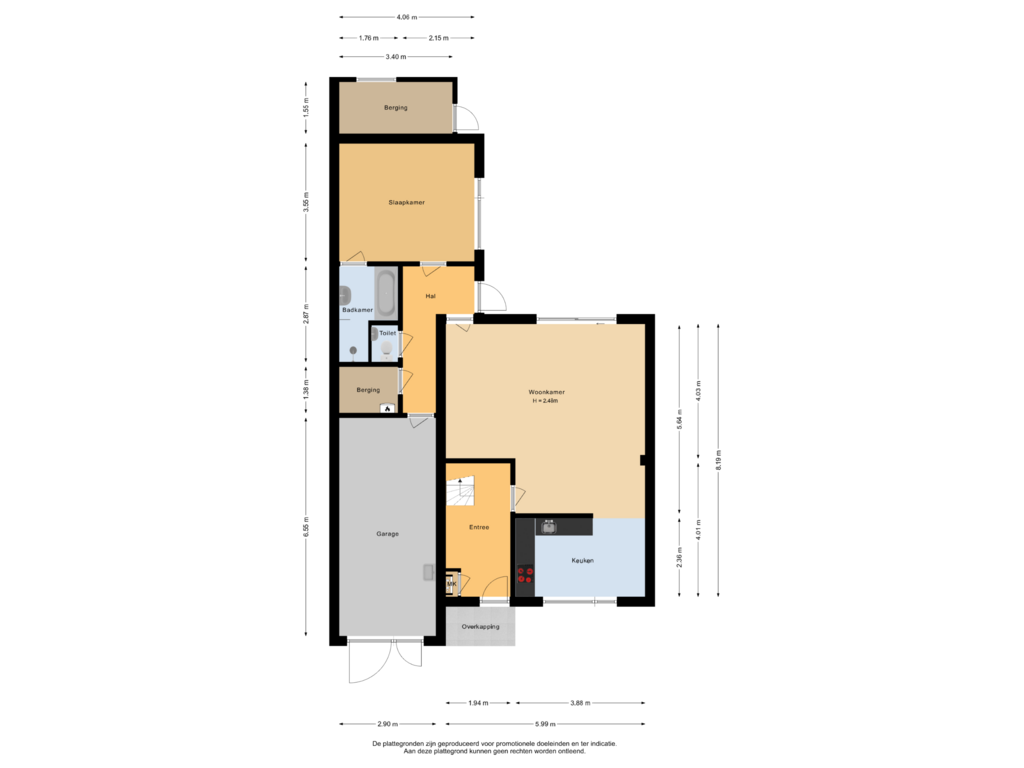 View floorplan of Begane grond of De Bakspieker 32