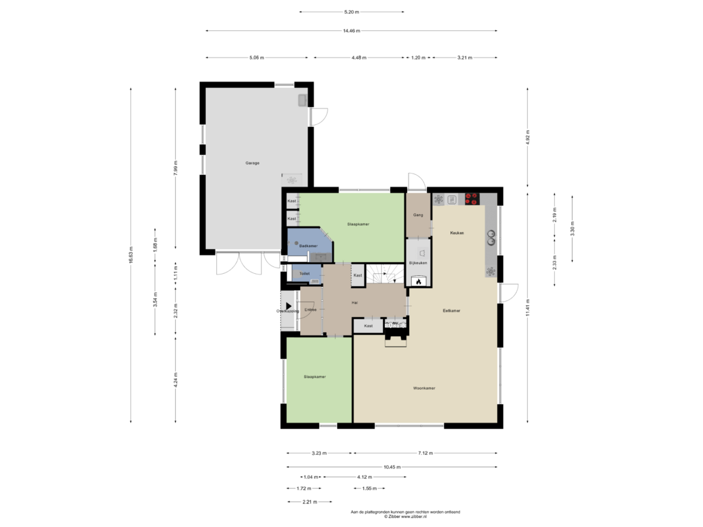 View floorplan of Begane grond of Prins Bernhardlaan 68