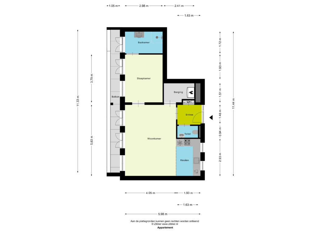 View floorplan of Appartement of Havenkade 41