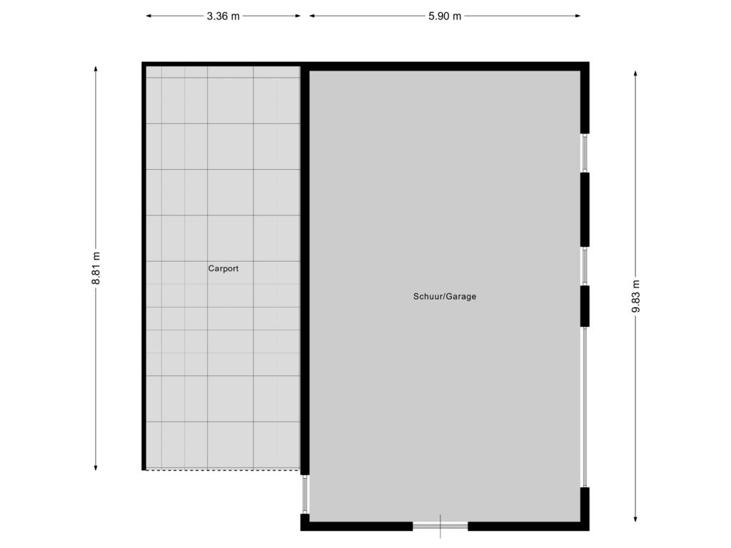 Bekijk plattegrond van Garage van Heuvelwijk 1