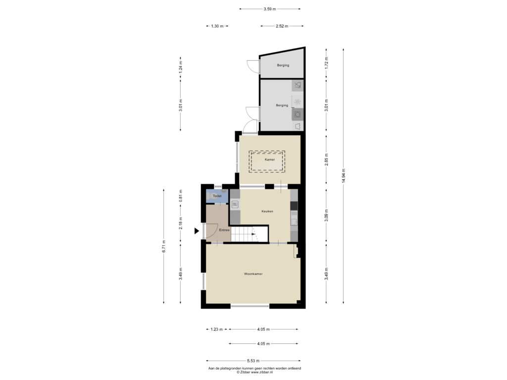 Bekijk plattegrond van Begane grond van Karreweg-Noord 1