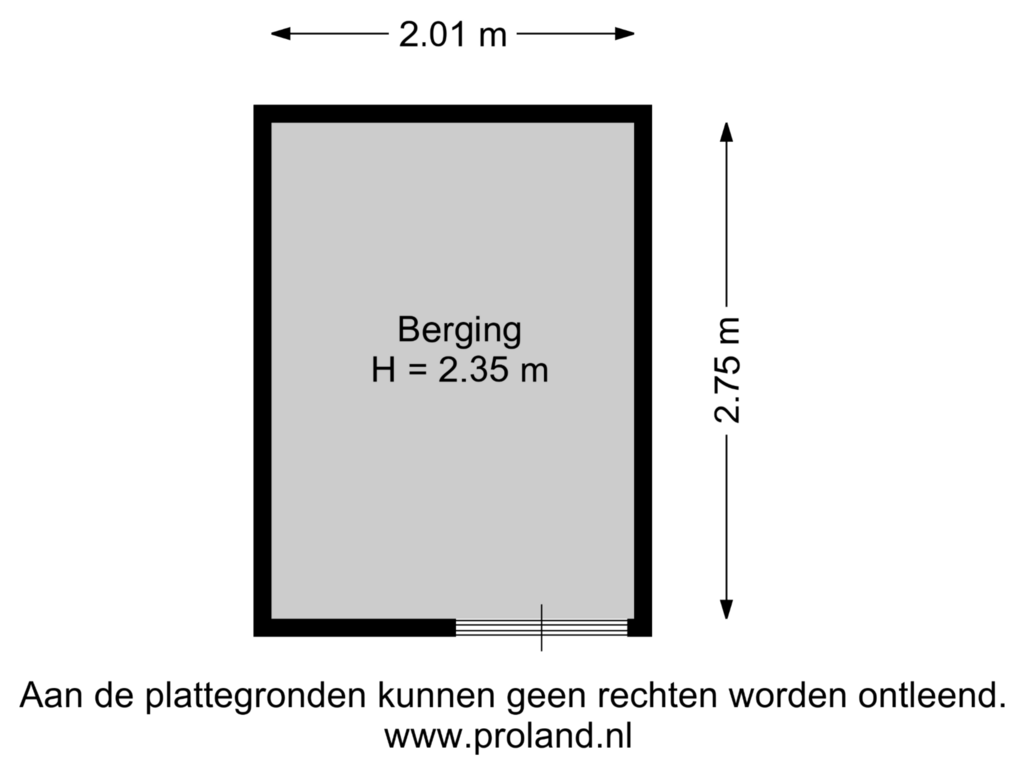 Bekijk plattegrond van Berging van Van Speyklaan 17