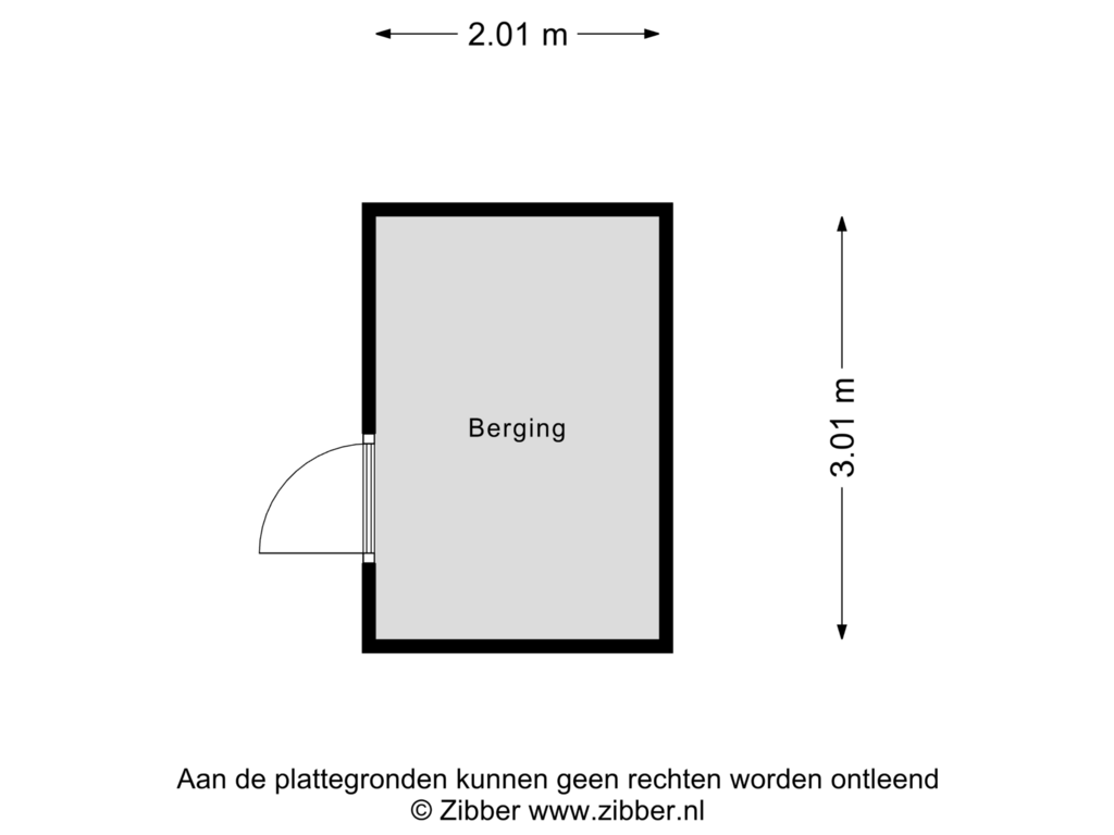 Bekijk plattegrond van Berging van Klein Brabant 91