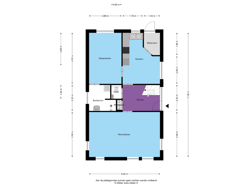 Bekijk plattegrond van Begane grond van Schoolstraat 17