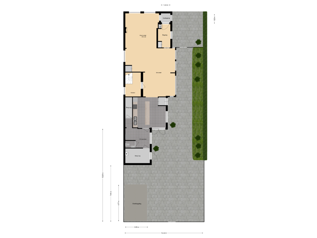 Bekijk plattegrond van Tuin van Lange Wateringkade 25