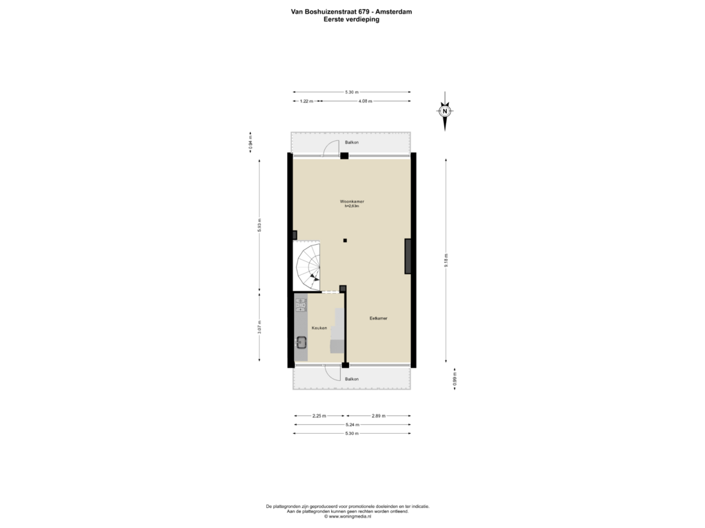 Bekijk plattegrond van 1e_verd van Van Boshuizenstraat 679