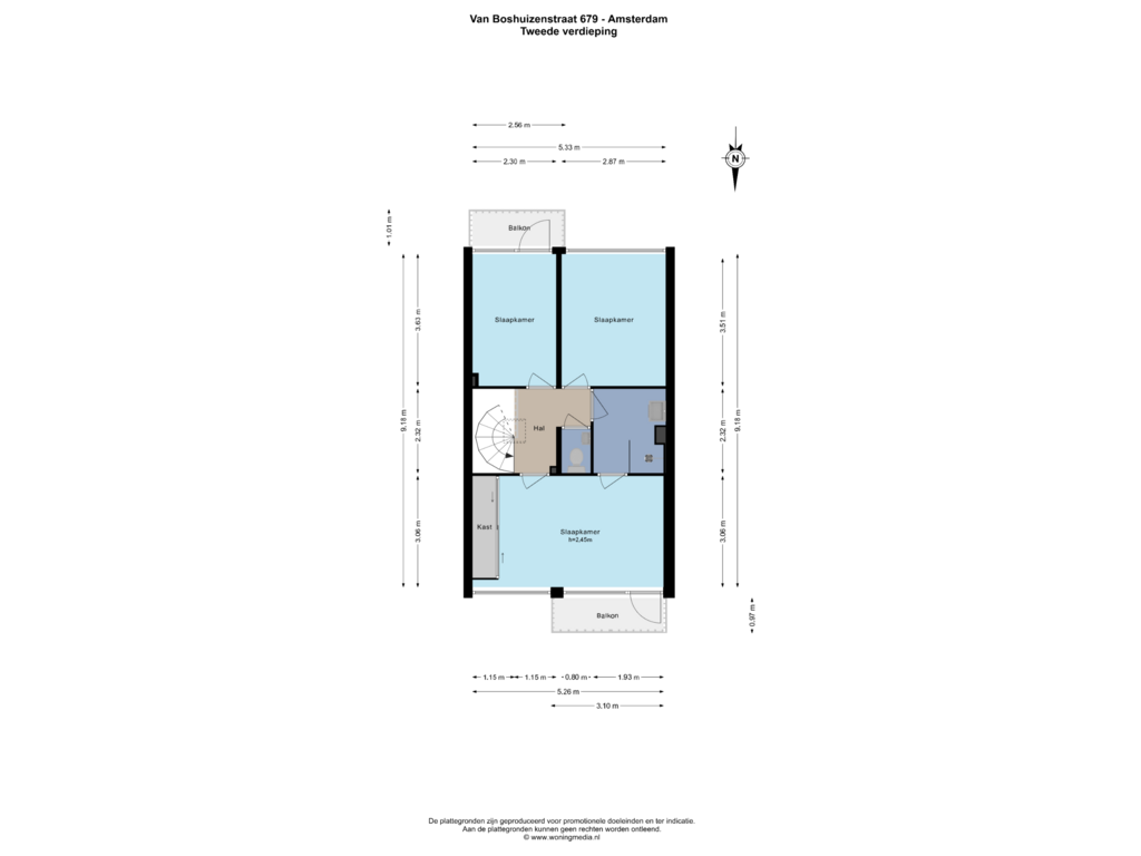 Bekijk plattegrond van 2e_verd van Van Boshuizenstraat 679