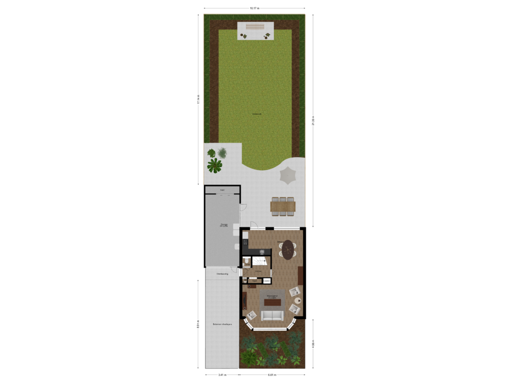 Bekijk plattegrond van Situatie van Kalanderstraat 28