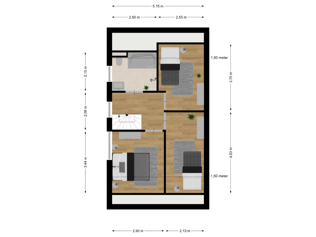 View floorplan of Verdieping of Watermolen 7