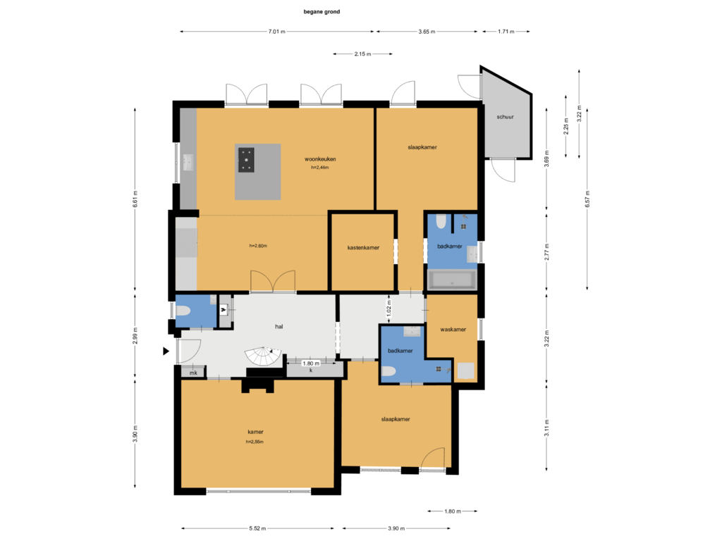 Bekijk plattegrond van bg van Tweede Molenweg 1