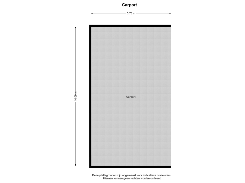 Bekijk plattegrond van Carport van Zouteveenseweg 19