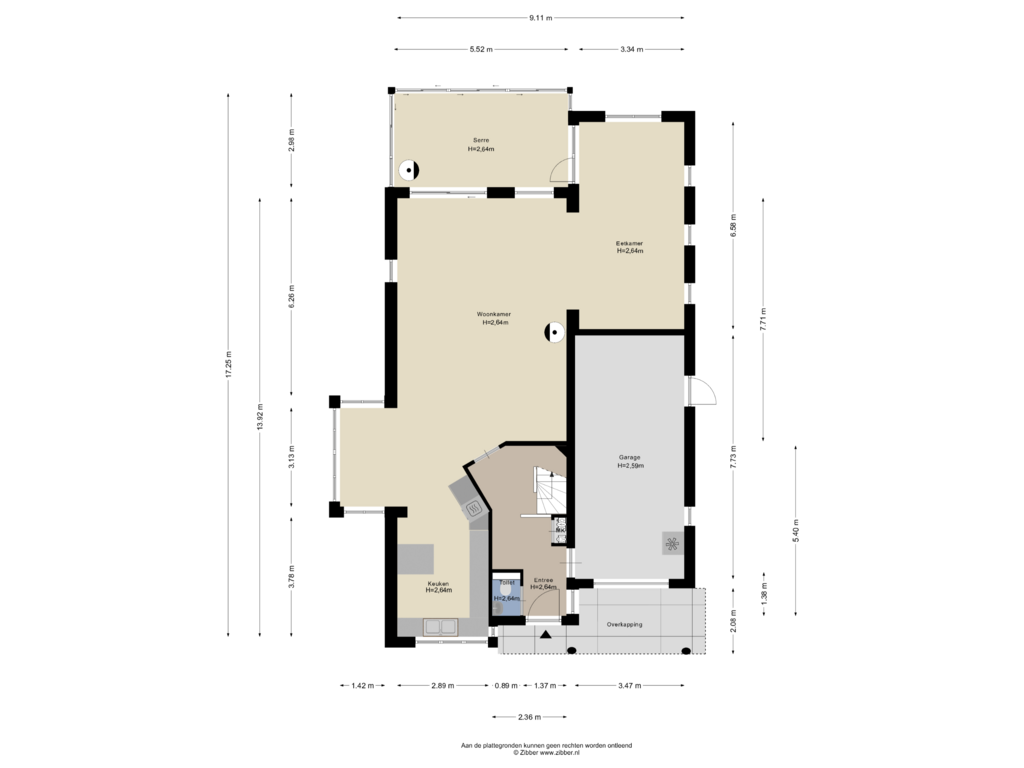 Bekijk plattegrond van Begane grond van Archeologenweide 16