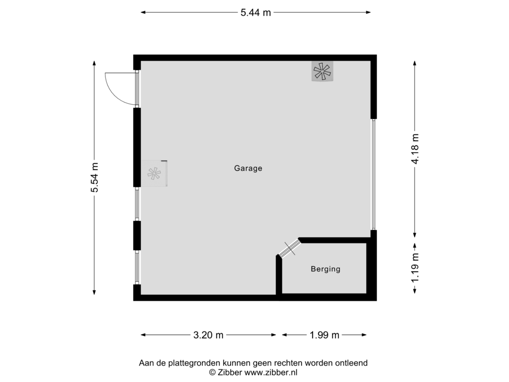 Bekijk plattegrond van Garage van Oostkerkestraat 8