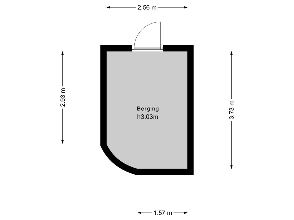 Bekijk plattegrond van Berging van Burgemeester van Nispenstraat 5-A01