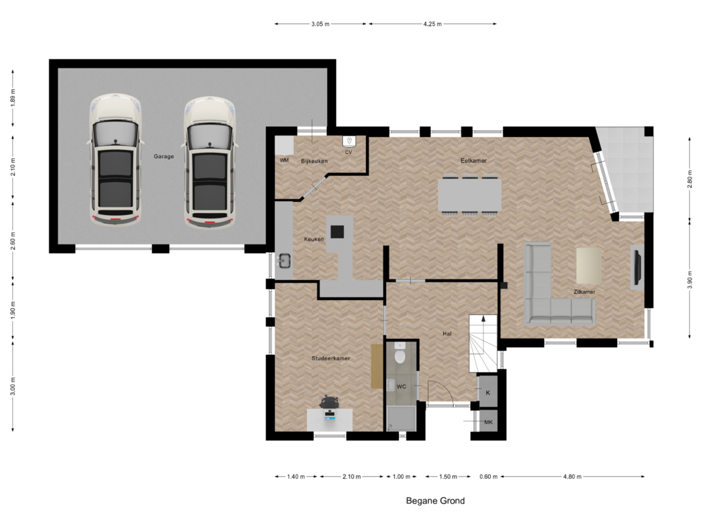 Bekijk plattegrond van Begane Grond van Brevierpad 10