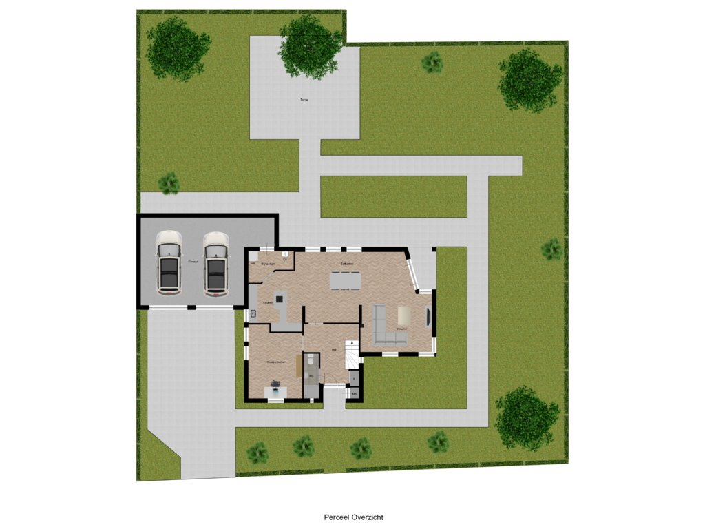 Bekijk plattegrond van Perceel Overzicht van Brevierpad 10