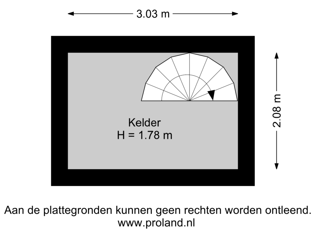 View floorplan of Kelder of Pannekoekendijk 38