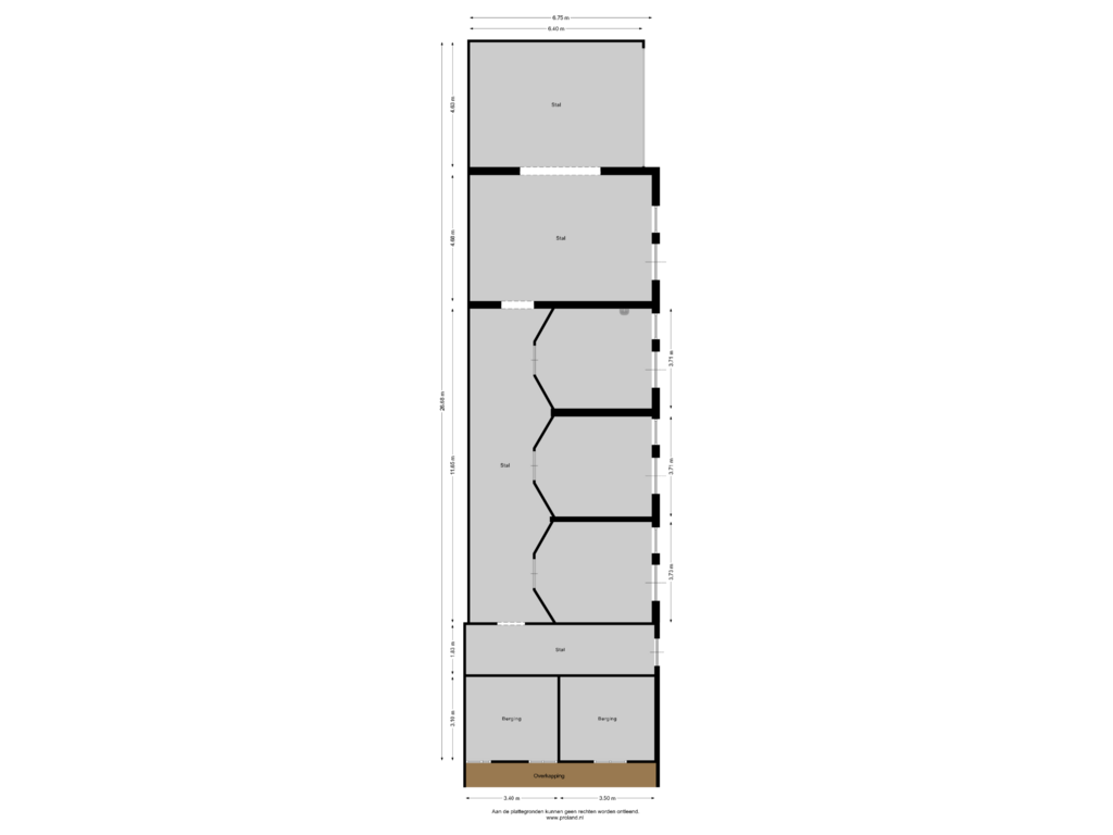 View floorplan of Berging of Pannekoekendijk 38