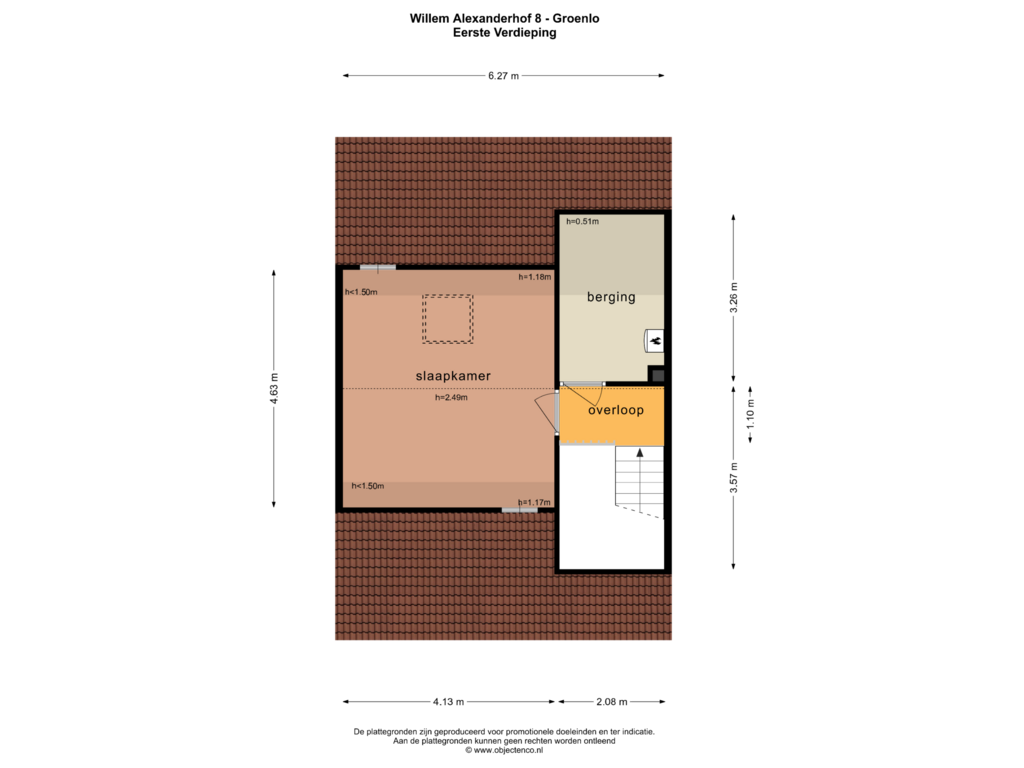 Bekijk plattegrond van Eerste Verdieping van Willem Alexanderhof 8