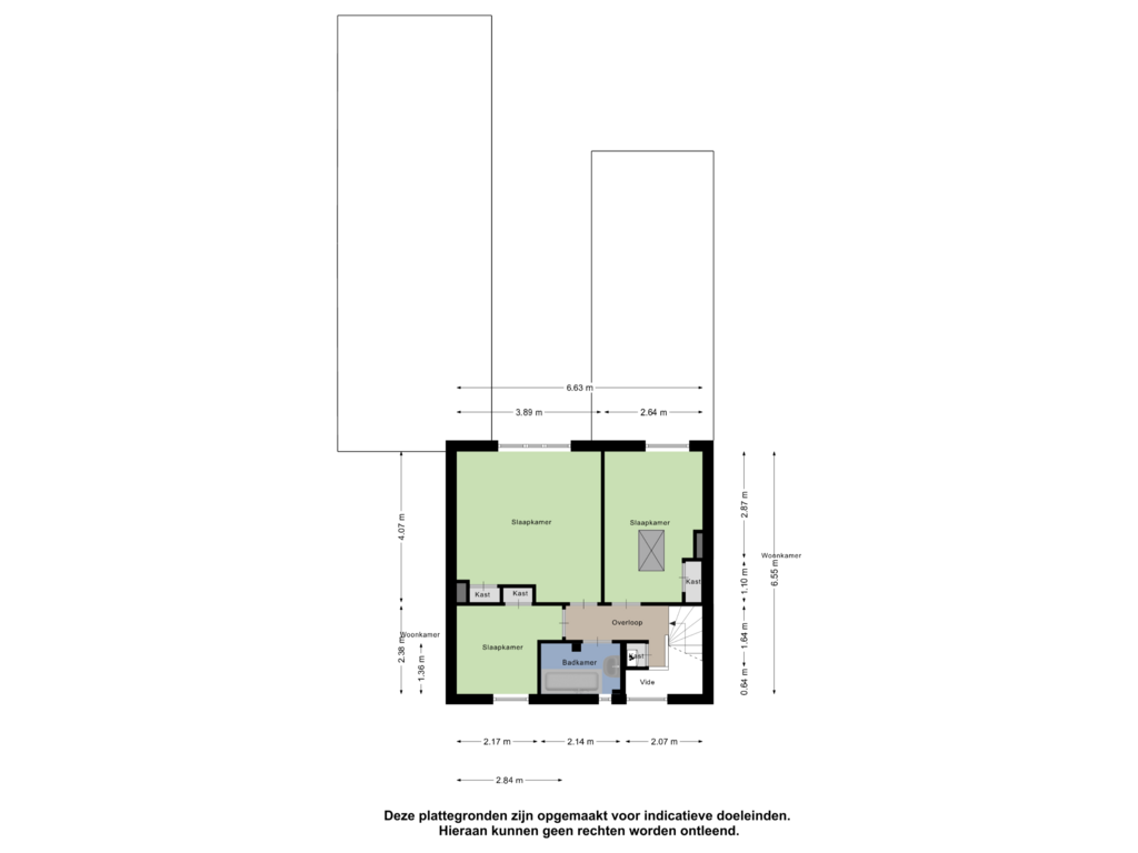 Bekijk plattegrond van Eerste Verdieping van Sint Willibrordusplantsoen 28