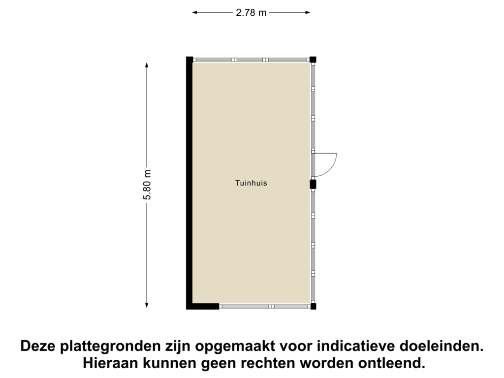 Bekijk plattegrond van Tuinhuis van Witteltermade 6