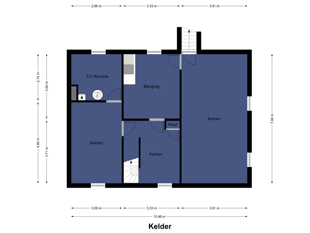 View floorplan of Kelder of Swalmzicht 1-A