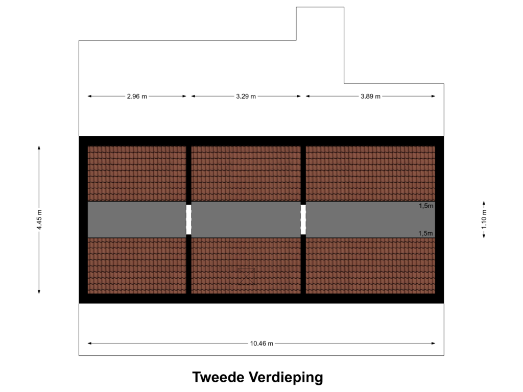 View floorplan of Tweede Verdieping of Swalmzicht 1-A