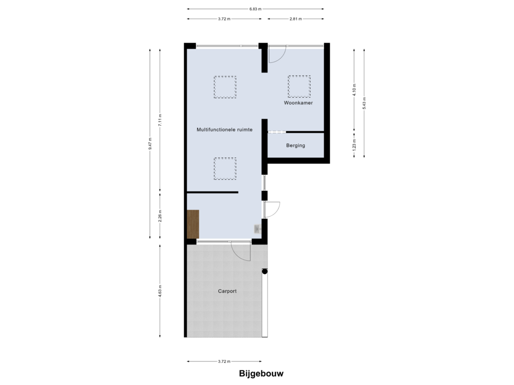 View floorplan of Bijgebouw of Swalmzicht 1-A