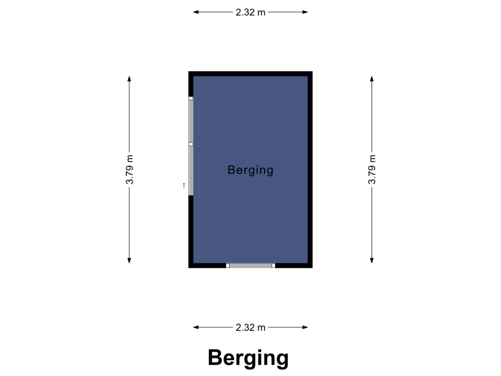 View floorplan of Berging of Swalmzicht 1-A