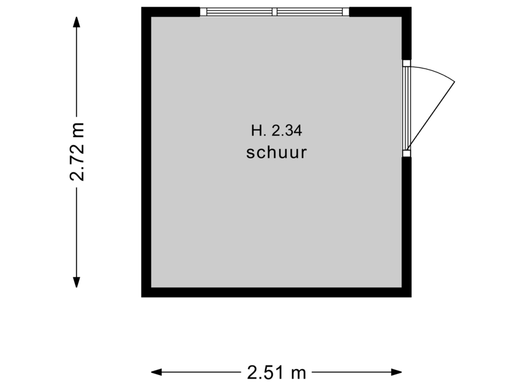 Bekijk plattegrond van schuur van De Kwartel 11