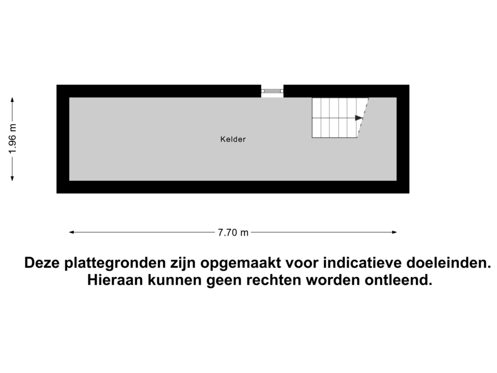 Bekijk plattegrond van Kelder van Zuiderdiep 273