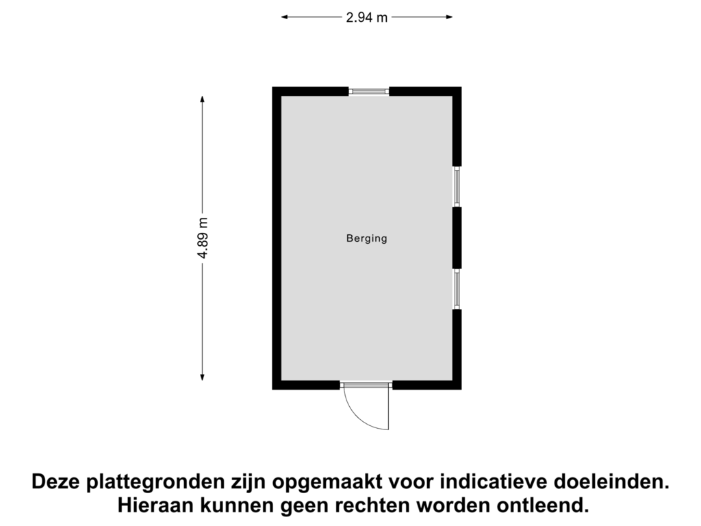 Bekijk plattegrond van Berging van Zuiderdiep 273