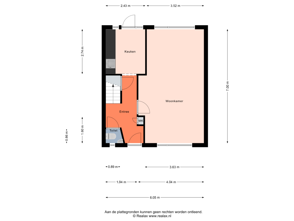 Bekijk plattegrond van Begane grond van Wethouder Kampstraat 107