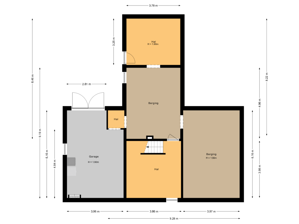 Bekijk plattegrond van Kelder van het Zand 4