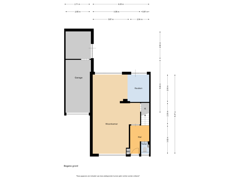 Bekijk plattegrond van Begane grond van Frans Halslaan 46